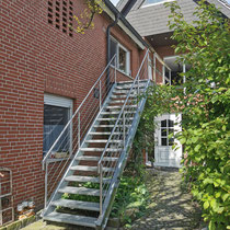 Treppe aus Stahl, verzinkt