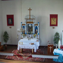 Blick in den Altarraum der Kirche Großenhagen, Foto Juni 2014: Wojciech Janda