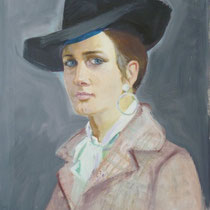 1960, Portrait von Tochter Ursula, Öl