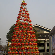 chinesische Interpretation eines Weihnachtsbaumes