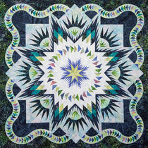 Glacier Star wall quilt  quiltworx pattern