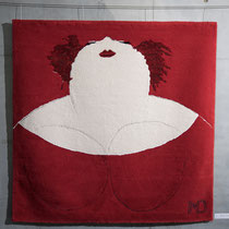 Red Dream - handgetuft - 200x200