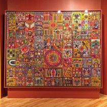 The New Awakening, 2003 - Chaquira beads in Campeche wax on plywood - Santos Motoaopohua de la Torre de Santiago ( Art Direction)