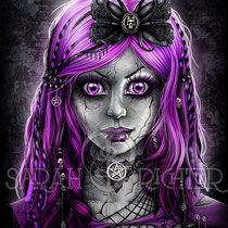 Gothic Fantasy Illustration " Gothic Doll " art for licensing  / licensing artist