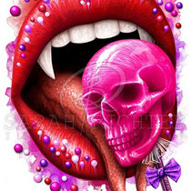 Gothic Fantasy Illustration " Deadly Sweet" art for licensing  / licensing artist