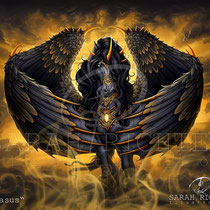 Gothic Fantasy Illustration " Pegasus" art for licensing  / licensing artist