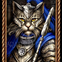 Gothic Fantasy Illustration " Lord Scratch - The Furrytails Family " art for licensing  / licensing artist