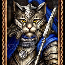 Gothic Fantasy Illustration " Lord Scratch - The Furrytails Family " art for licensing  / licensing artist