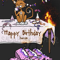 Greeting Card "Happy Birthday" art for licensing  / licensing artist