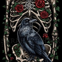 Gothic Fantasy Illustration " Corvus " art for licensing  / licensing artist