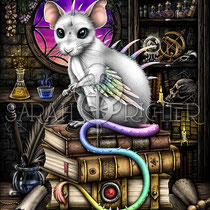 Gothic Fantasy Illustration " Magic Rats " art for licensing  / licensing artist