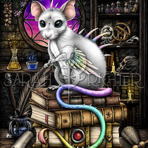 Gothic Fantasy Illustration " Magic Rats " art for licensing  / licensing artist