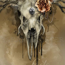 Digital gothic fantasy Illustration " All shall fade"  art for licensing / licensing artist