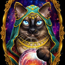 Gothic Fantasy Illustration " Eccentricat - The Furrytails Family " art for licensing  / licensing artist
