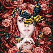 Gothic Fantasy Illustration " Lady Moth " art for licensing  / licensing artist