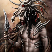 Gothic Fantasy Illustration " The Hunter " art for licensing  / licensing artist