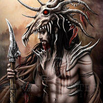 Gothic Fantasy Illustration " The Hunter " art for licensing  / licensing artist