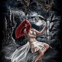 Gothic Fantasy Illustration " Dracula`s Bride " art for licensing  / licensing artist