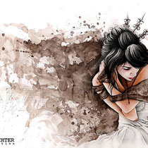 Gothic Fantasy Illustration "A Winters Tale"  art for licensing  / licensing artist