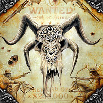 Gothic Fantasy Illustration Wild West " Wanted " art for licensing  / licensing artist