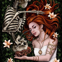 Gothic Fantasy Illustration " Always " art for licensing  / licensing artist