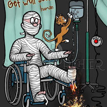 Greeting Card "get well soon" art for licensing  / licensing artist
