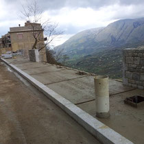 Mitigazione rischio idrogeologico dell'area di via Borgese in Polizzi Generosa - Foto dei lavori in esecuzione