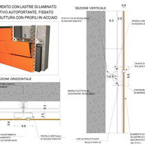 Contratto di Quartiere II Giarre - Alloggi E.R.P. - Particolari rivestimento in laminato decorativo