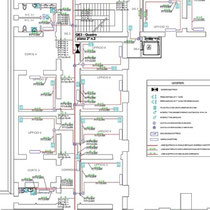 Palazzo Municipale Sant' Angelo di Brolo - 2° Piano - Planimetria impianto elettrico