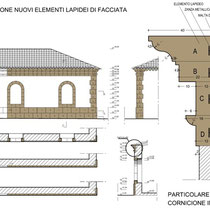 Ex Mattatoio comunale di Aidone - Studio integrazione elementi lapidei di facciata