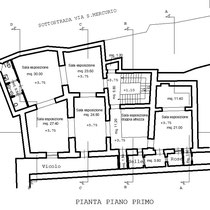 Corpi annessi al Palazzo Sgadari di Gangi - Pianta 1° piano