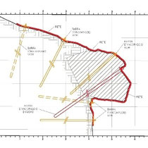 Consolidamento costone roccioso collina Monserrato in Modica - Particolare intervento attivo con barre GEWI e rete spider 