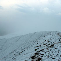 Schnee auf der Dune du Pilat