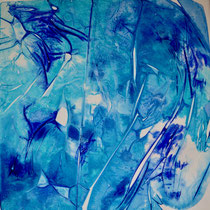 blue jewel                          30x30            2022             Acryl/Tusche auf Holz           sold