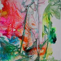 lucky charm 10                    30x30           2022            Acryl/Tusche auf Holz