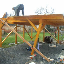 freistehender Doppel-Carport