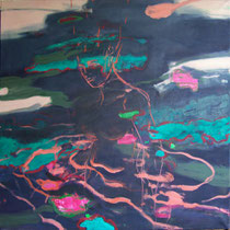 strangle,struggle, oil, 145x145cm,2010,jpg