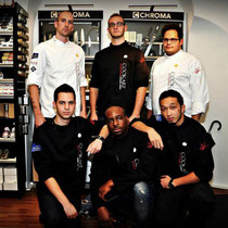 Hinten: cookart world org Patrick Frauenhoffer cookart wien unter der Leitung von elite cookart trainer rechts weisse jacke: Alexander Zerava — mit Robin Horvath,,Ian Adrian Forbes, Dominik Prein, พุฒธิพงษ์ บอส บัณฑิต und Alexander Zerava - Gourmet Südtirol