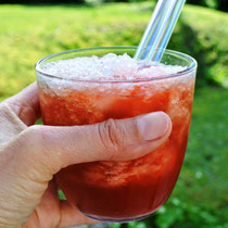 Kirsch-Orangen-Slush mit Tonkabohne