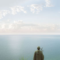 To be free / Digital color blue series /Agropoli Italie