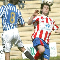 Mikel Elejalde, en un partido contra el Alavés B, en la temporada 2006-07.