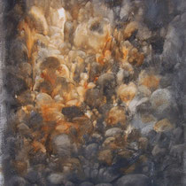 huile sur carton marouflé sur bois 120 x 80 cm
