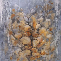 huile sur carton marouflé sur bois 120 x 80 cm