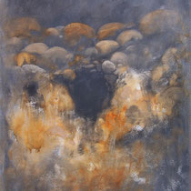 huile sur carton marouflé sur bois 120 x 80 cm