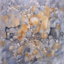 huile sur carton marouflé sur bois 120 x 80 cm