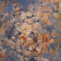 huile sur carton marouflé sur bois 120 x 80 cm