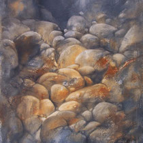huile sur carton marouflé sur bois 120 x 80 cm