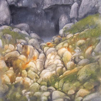 huile sur carton marouflé sur bois 120 x 80 cm