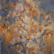 huile sur carton marouflé sur bois 120 x 80 cm