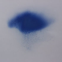 Nuage - Résine et pigments sur papier marouflé sur carton (détail)